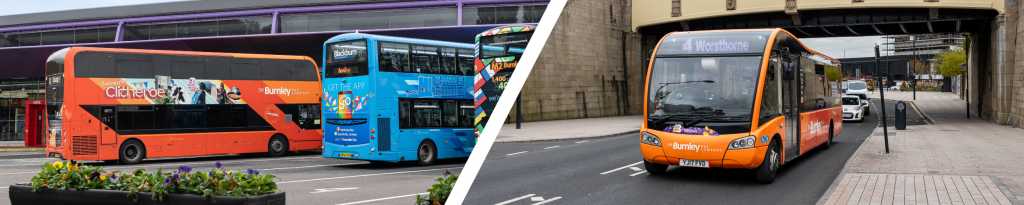 buses in Lancashire in the bust station and on the road