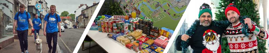 walk for cancer research, food bank collection and Christmas jumper day